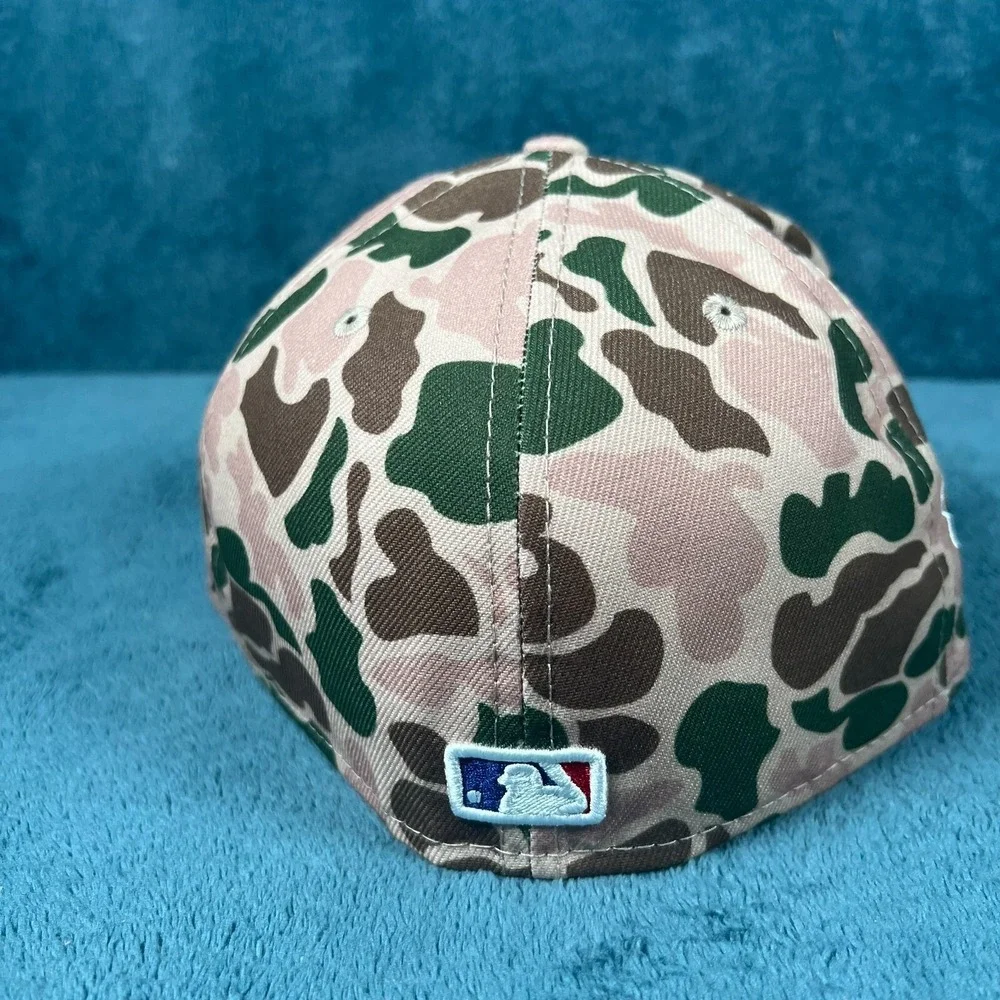 New Era 59FIFTY New York Yankees Beige Duck Camo‎ World Series Fit Hat 7 1/8